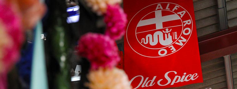 Old Spice Alfa Romeo flag